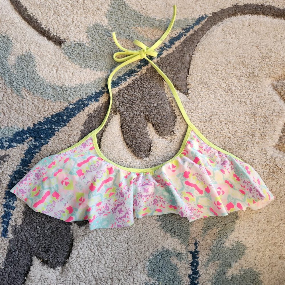 VICTORIA'S SECRET Neon Splatter Bikini Top Size M